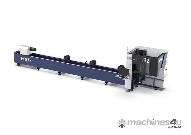 HSG R2-9 3kW Tube Laser Cutting Machine | Double-chuck | Universal Fiber Laser 