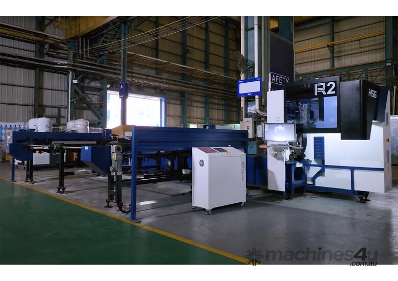HSG R2-9 3kW Tube Laser Cutting Machine | Double-chuck | Universal Fiber Laser 