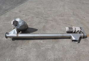 Stainless Steel Hopper Screw Auger Feeder - 2.7m Long Screw