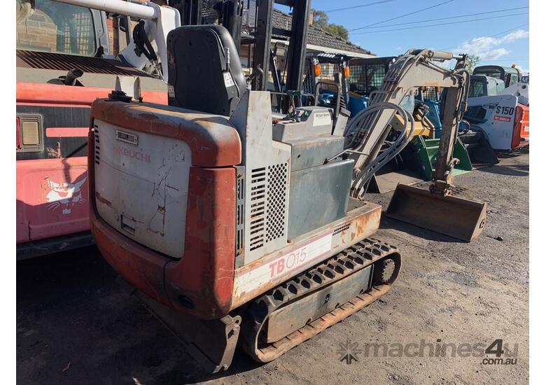 caption Takeuchi TB 015 Mini Excavator