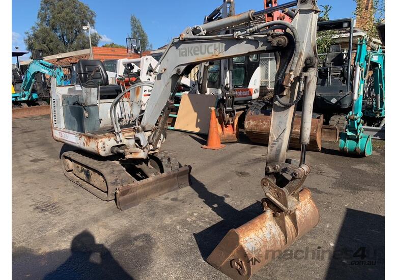 caption Takeuchi TB 015 Mini Excavator