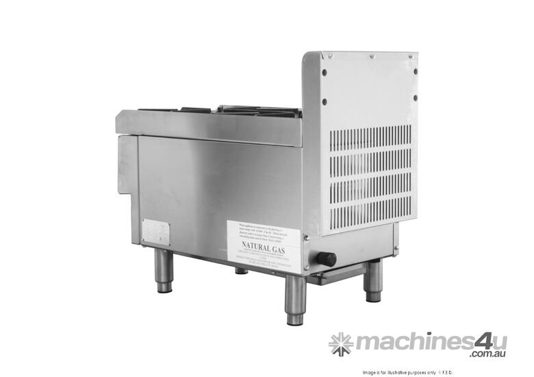 GASMAX Benchtop Natural Gas 2 Burner Cooktop w/ Splashback JUS-TR-2B