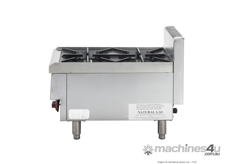 GASMAX Benchtop Natural Gas 2 Burner Cooktop w/ Splashback JUS-TR-2B