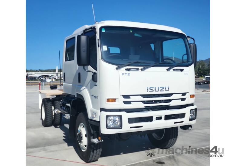 caption 2024 Isuzu FTS 139-260 4x4 AUTO CREW Cab Chassis