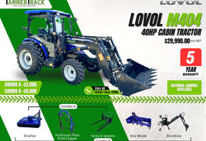 TANNERTRACK - LOVOL 404 TE 40HP Cabin Tractor inc Loader & 4in1 Bucket