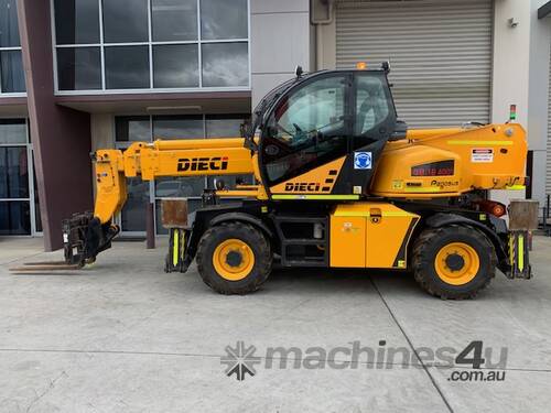 caption Dieci 38.16 Rotational Telehandler with Pallet Forks & Winch, late model, Low Hours