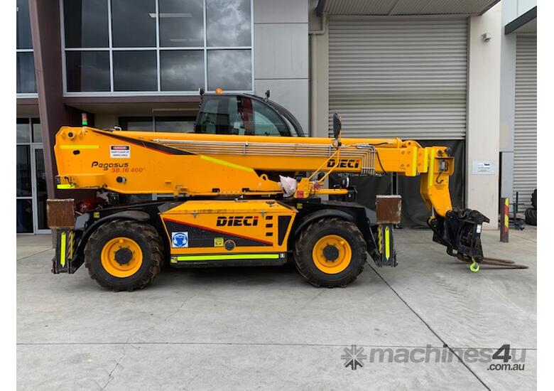 caption Dieci 38.16 Rotational Telehandler with Pallet Forks & Winch, late model, Low Hours