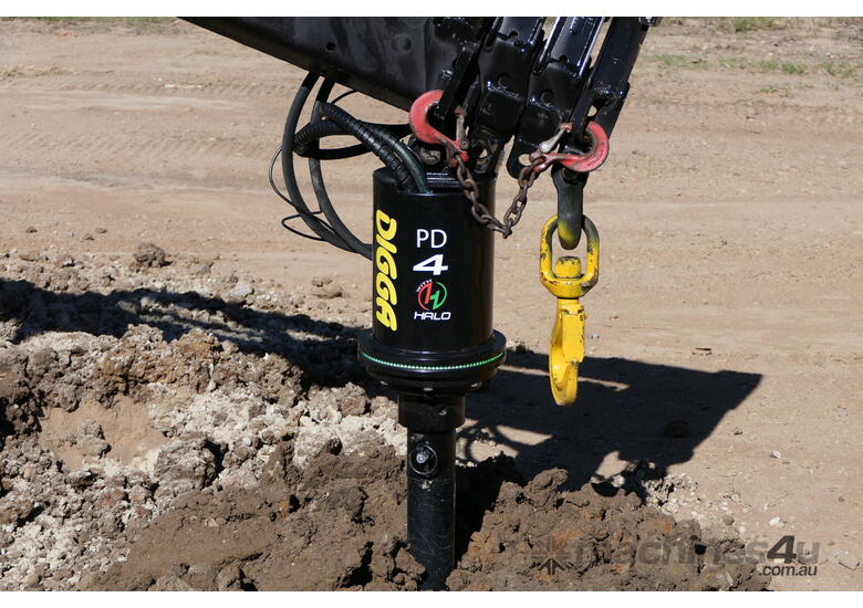 Digga PD4S unit - Planetary Drive unit with Hoses - 75mm square output drive - WA STOCK