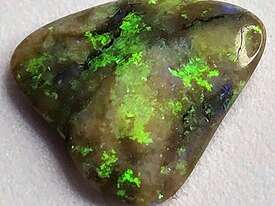 AUSTRALIAN BLACK OPAL SOLID  - picture0' - Click to enlarge