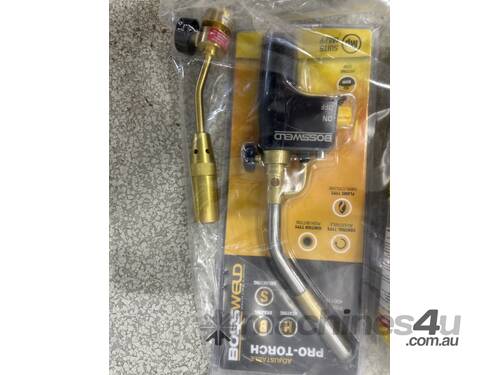 caption Bossweld Pro-Torch Head and Tradeflame TF/Ultra Gas Bottle (Police Lost & Stolen)