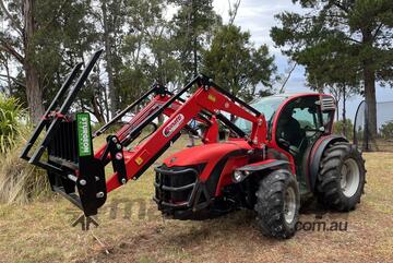 Antonio Carraro ERGIT 100/TGF 9800 87hp 4512hrs front end loader, bucket/forks, pressurised cab...