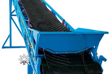 Conveyor, Stacker, 3-12meter, 600mm Troughed belt, Hopper, Manual or Hydraulic lift, wheels