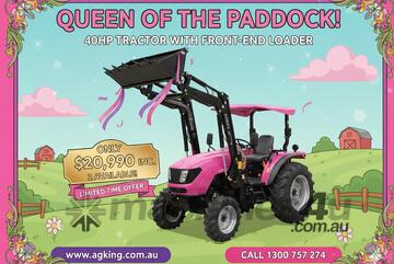 AgKing - 40HPTractor ROPS AK404B with FEL 4in1 Bucket