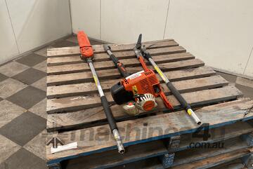 STIHL KM130R KombiEngine With Polesaw & Hedge Trimmer Attachment