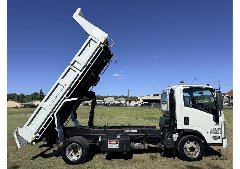 Isuzu NPR400 Medium Single Cab 4x2 Factory Steel PTO Tipper Truck. Ex Council.