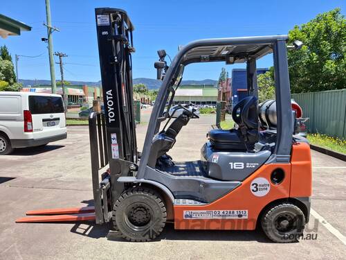 Wollongong Forklift: 2020 Toyota 1.8T LPG, 2-Stage Standard Mast, 3.7m Lift!