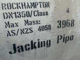 4x UNUSED Humes DN1350 Class 4 Jacking Pipe Assemblies - Dimensions per Each 1625mm (W) x 2500mm (L) - picture0' - Click to enlarge