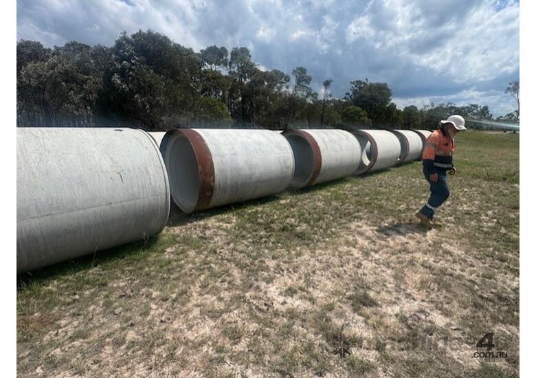 4x UNUSED Humes DN1350 Class 4 Jacking Pipe Assemblies - Dimensions per Each 1625mm (W) x 2500mm (L)