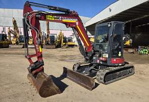2022 YANMAR VIO50-6 5T EXCAVATOR (EX167) WITH CAB, HITCH, BUCKETS, CIVIL SPEC AND 2015 HOURS