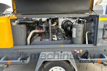 2019 Atlas Copco XAS 375 Single Axle Trailer Mounted Compressor