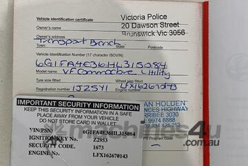 2017 Holden Ute (REPLICA SANDMAN ) Petrol (Auto)