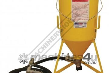 SBP-215 Portable Sandblasting Hopper Industrial Blasting Gun & 2 Metre Hose 19 Litre Hopper Capacity