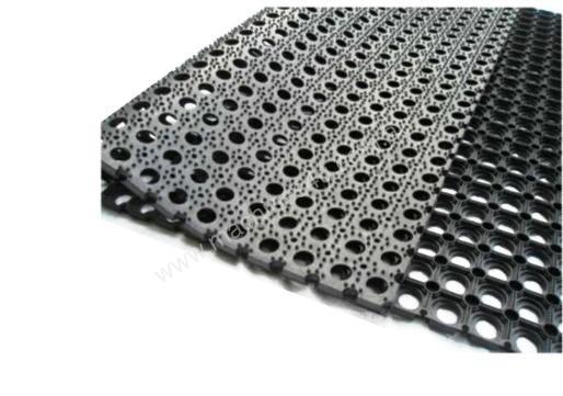 caption HEAVY DUTY RUBBER ANTI FATIGUE SAFETY MAT