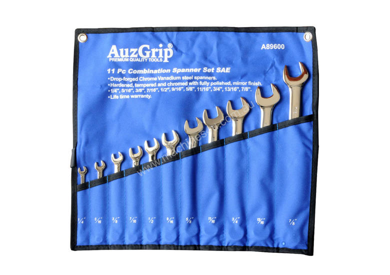 caption A89600 - 11 PC COMBINATION SPANNER SET SAE