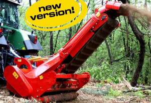 Seppi MIDIFORST drago discharge forestry mulcher with collection into trailer