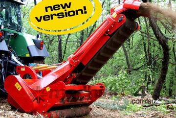 Seppi MIDIFORST drago discharge forestry mulcher with collection into trailer