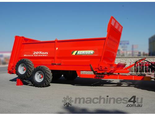caption 2021 Agrison 20 Ton Manure Spreader - Aust Wide Delivery!