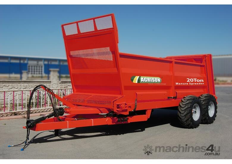 caption 2021 Agrison 20 Ton Manure Spreader - Aust Wide Delivery!
