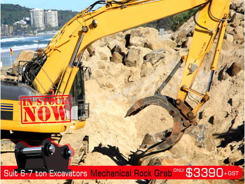 Mechanical Rock Grab suit 6-7Ton Excavator ATTGRAB