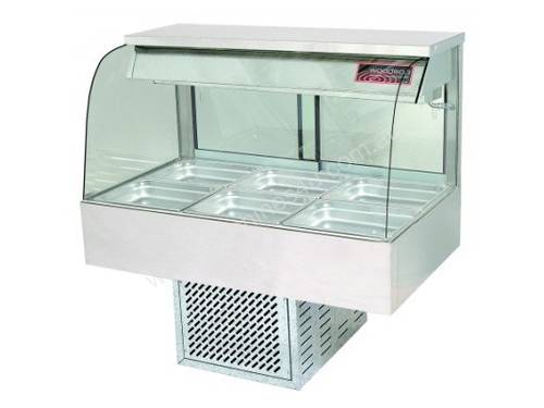 Woodson W.CFC25 Cold Food Bar - Curved Glass 1680mm
