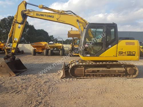2011 SUMITOMO SH130-5 EXCAVATOR WITH LOW 3650 HOURS AND ALL BUCKETS