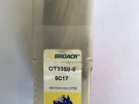 OzBroach 33mm One Touch HSS Hole Cutter x 50mm Depth OT3350-8 - picture0' - Click to enlarge