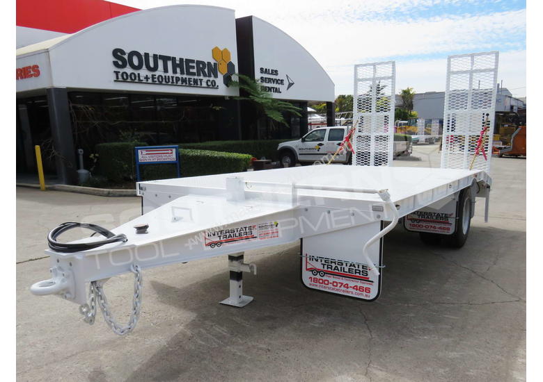 caption 9 Ton Single Axle Tag Trailer WHITE ATTTAG
