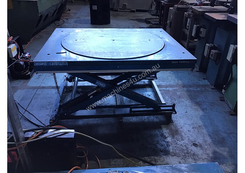 Used Hymo Hymo Optima Lift Table Rotary Scissor Lift Table Electric