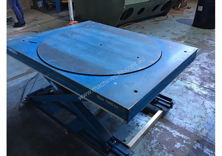 Used Hymo Hymo Optima Lift Table Rotary Scissor Lift Table Electric