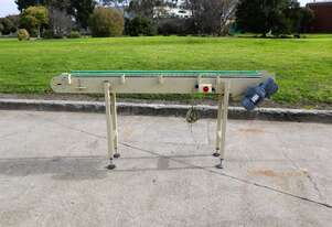 Motorised Metal Belt Conveyor - 2m long