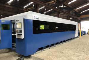 ** 20kW ** New Yawei HLF-2590 high speed, twin pallet fiber laser with 20kW IPG, Siemens CNC & more