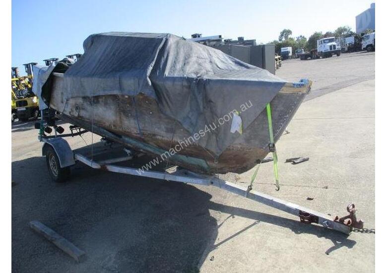 caption Unknown Make Boat + Trailer Combo