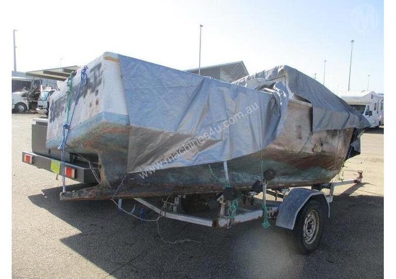 caption Unknown Make Boat + Trailer Combo
