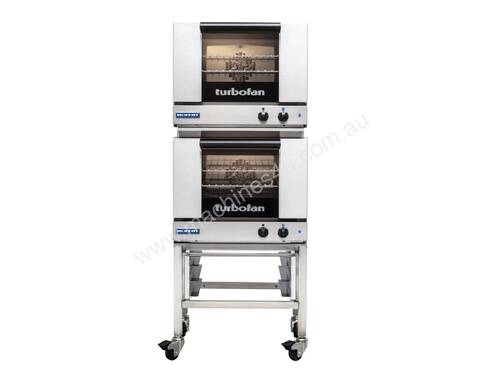 Turbofan E22M3/2 - Half Size Tray Manual Electric Convection Ovens Double Stacked