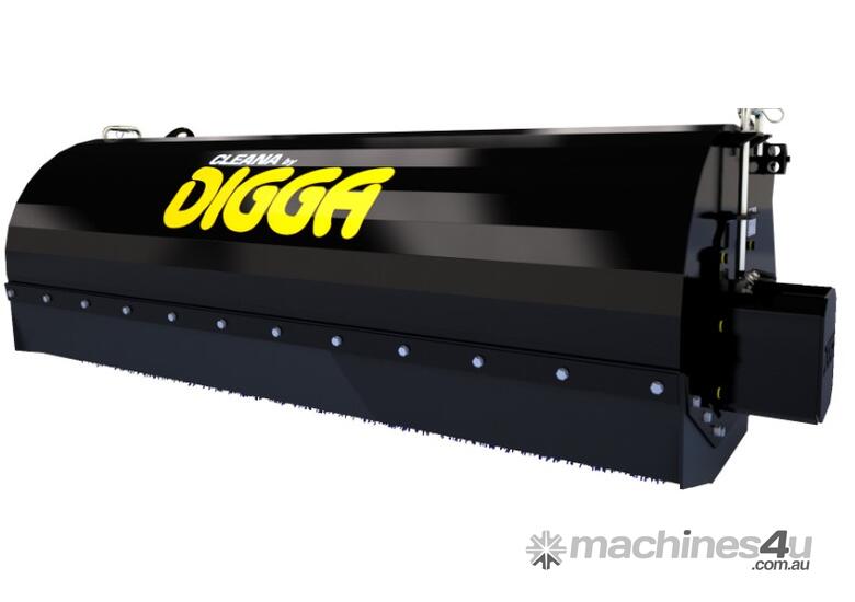 caption Skid Steer Bucket Broom (size 1800mmx 24