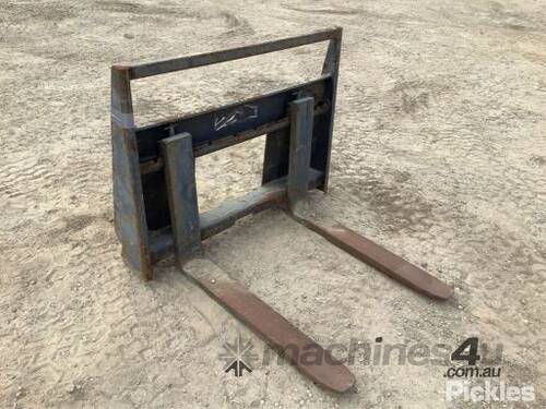 Fork Frame Attachment With Adjustable Tynes to Suit S70 Skid Steer: 1010MM Width with 760MM Fork Tyn