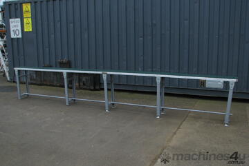Long Motorised Belt Conveyor Variable Speed - 5m long
