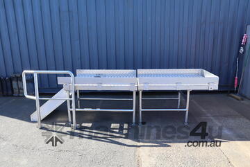 Stainless Steel Raised Platform Walkway Stairs