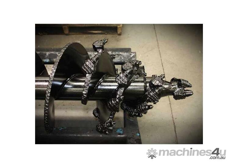 caption Digga Tapered Rock Augers- Designed to Drill in Extreme Rock Conditions
