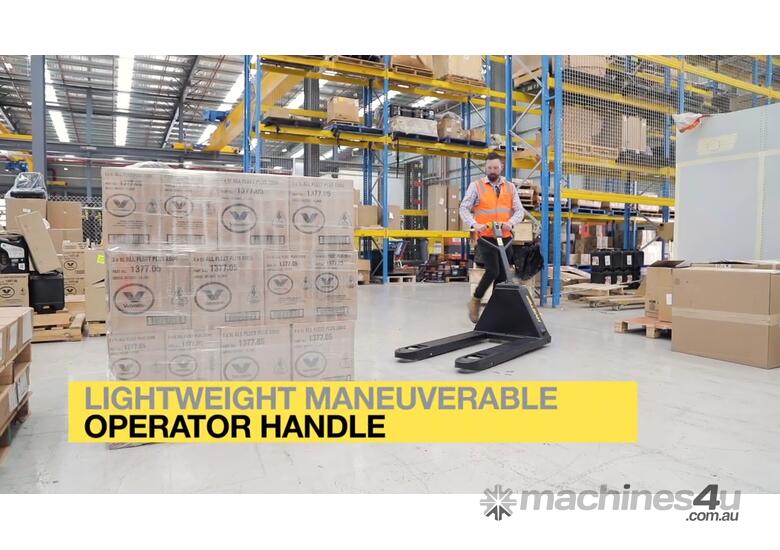 caption Lithium Ion Hand Pallet Jack